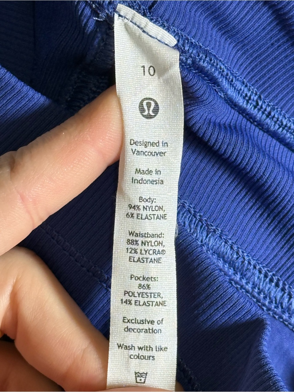 Lululemon Dance Studio Mid Rise Jogger Full Length Blue Nile Sz 10 Swift Fabric - Picture 7 of 7
